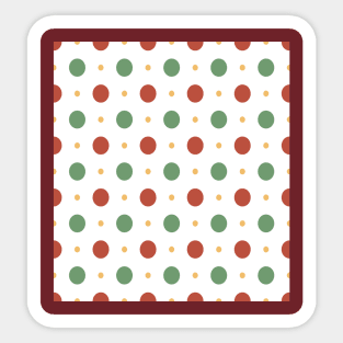 Merry christmas   polka dots Sticker